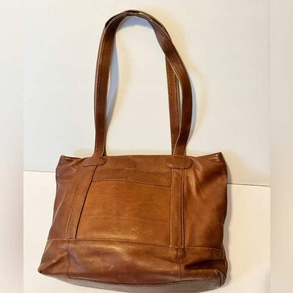 Vintage Brown Cortez Genuine Leather Shoulder Bag / Hand Bag - Picture 1 of 16